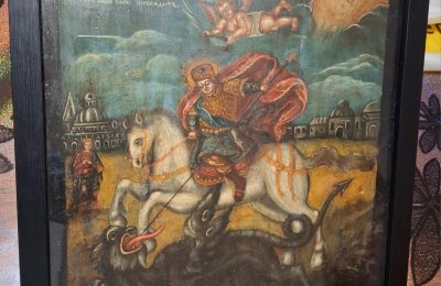 Образ святого Георгия Победоносца поехал к бойцам на СВО из Мошковского района