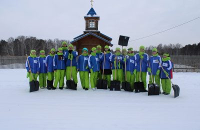 Акция «Снежный десант» проходит в Мошковском районе
