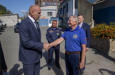 Александр Карелин встретился с сотрудниками МКУ «Служба аварийно-спасательных работ и гражданской защиты»