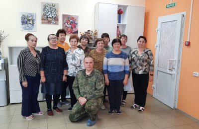 Ветераны Мошковского района встретились с участником СВО