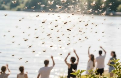 Нашествие мошек: пик активности перенесли на начало июля