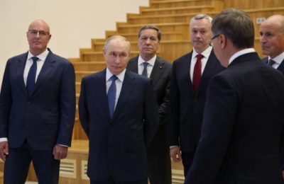 Президент России Владимир Путин посетил НГУ